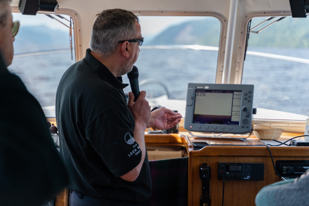 Skipper on Deepscan at The Loch Ness Centre